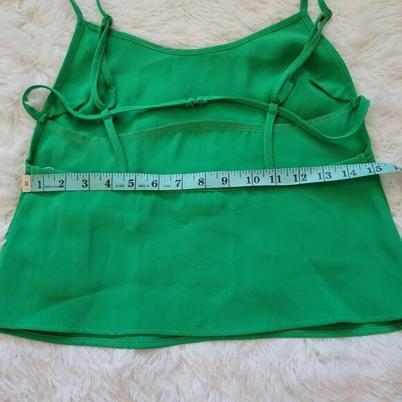 Medium Revolve Superdown Lola Strappy Back Green Top - Picture 7 of 10